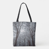 Foggy Winter Forest Tote Bag (Achterkant)