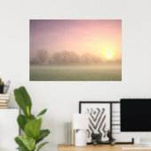 Foggy Winter Sunrise (6598) Poster (Thuiskantoor)