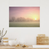 Foggy Winter Sunrise (6598) Poster (Keuken)