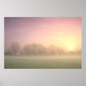 Foggy Winter Sunrise (6598) Poster (Voorkant)