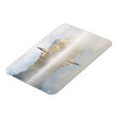 Foggy-zonsopgang bij Lake Bled Magneet (Linkerzijde)