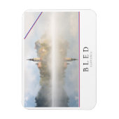 Foggy-zonsopgang bij Lake Bled Magneet (Verticaal)