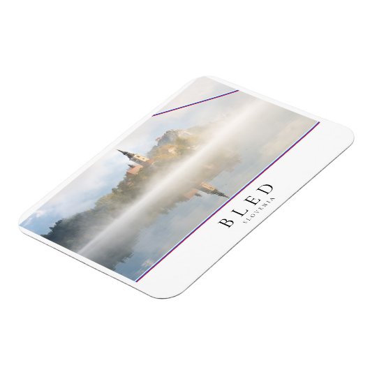 Foggy-zonsopgang bij Lake Bled Magneet (Linkerzijde)