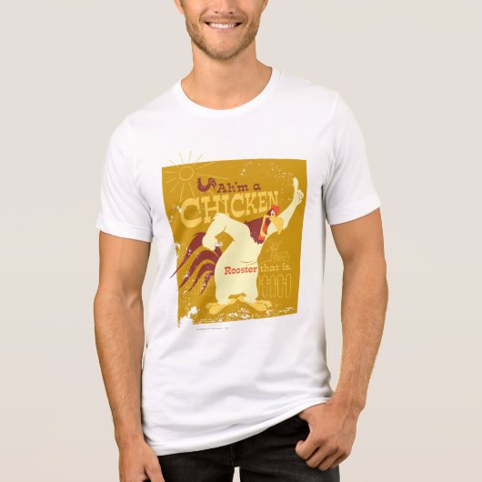 Foghorn Ah'm een kip Tri-Blend Shirt (Voorkant)