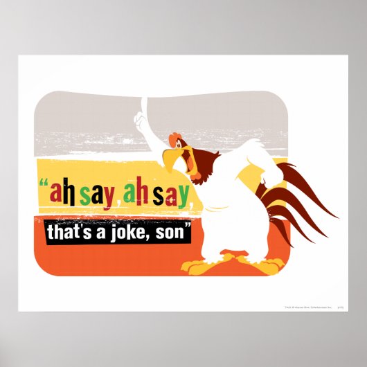 Foghorn dat is een Joke, zoon Poster (Voorkant)
