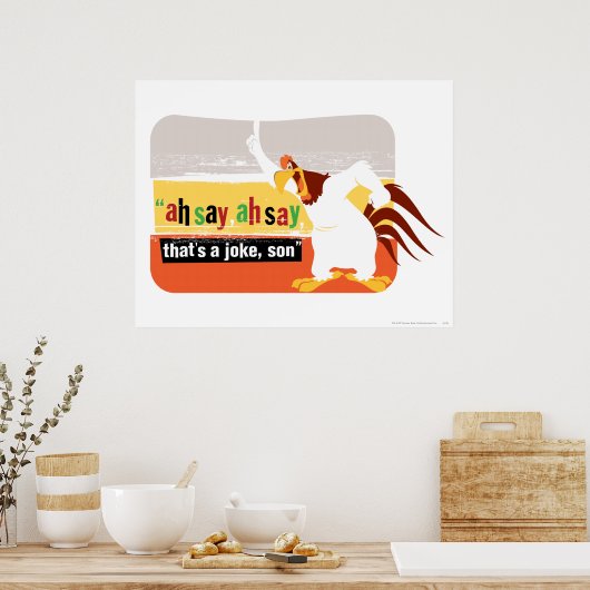 Foghorn dat is een Joke, zoon Poster (Keuken)