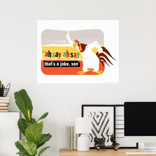 Foghorn dat is een Joke, zoon Poster (Thuiskantoor)