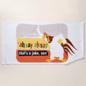 Foghorn dat is een Joke, zoon Strandlaken (Voorkant)