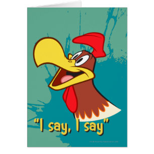 Foghorn die omhoog kijkt