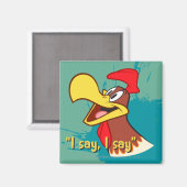 Foghorn die omhoog kijkt magneet (Voorkant / Achterkant)