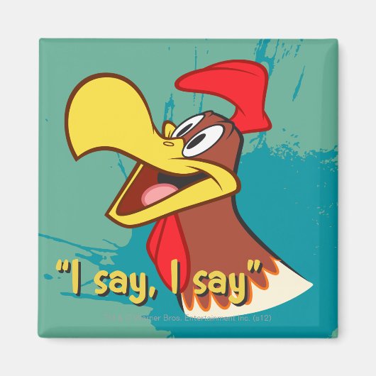 Foghorn die omhoog kijkt magneet (Voorkant)