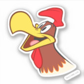 Foghorn die omhoog kijkt sticker (Voorkant)