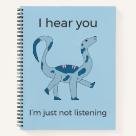 Foghorn Dino "Ik hoor je" Meme Spiraal Notebook Notitieboek