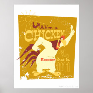 Foghorn Ik ben een kip Poster