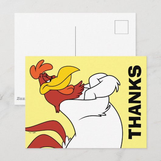 Foghorn Leghorn Arms Crossed Briefkaart (Voorkant / Achterkant)