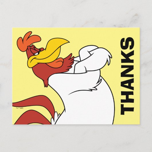 Foghorn Leghorn Arms Crossed Briefkaart (Voorkant)