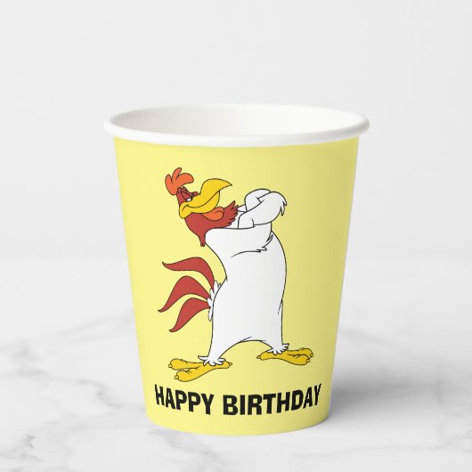 Foghorn Leghorn Arms Crossed Papieren Bekers (Achterkant)