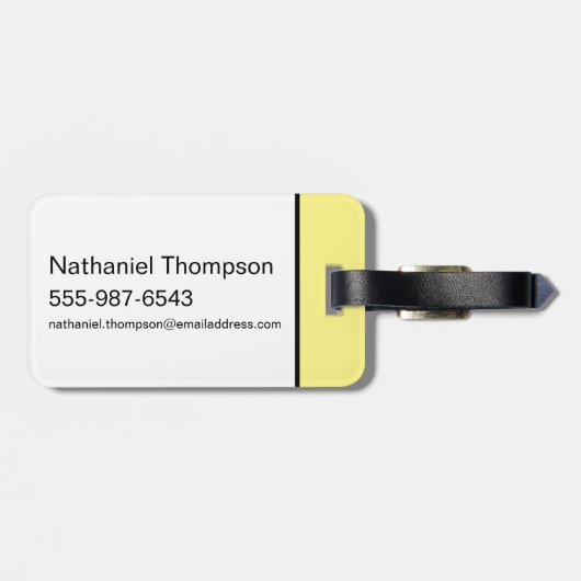 Foghorn Leghorn Arms gekruist Bagagelabel (Achterkant horizontaal)