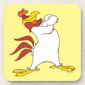 Foghorn Leghorn Arms gekruist Bier Onderzetter (Voorkant)