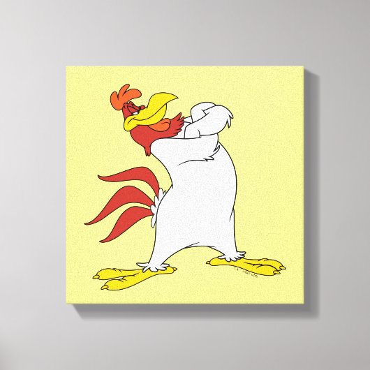 Foghorn Leghorn Arms gekruist Canvas Afdruk (Voorkant)