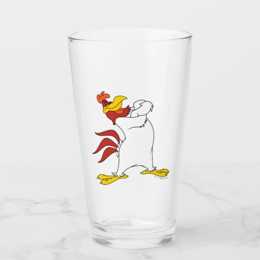 Foghorn Leghorn Arms gekruist Glas (Voorkant)