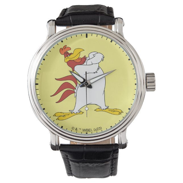 Foghorn Leghorn Arms gekruist Horloge (Voorkant)