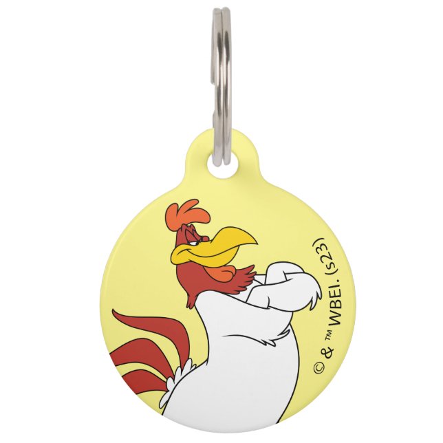 Foghorn Leghorn Arms gekruist Huisdierpenning (Voorkant)