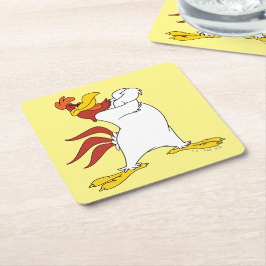 Foghorn Leghorn Arms gekruist Kartonnen Onderzetters (Schuin)