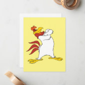 Foghorn Leghorn Arms gekruist Notitiekaartje (Voorkant / Achterkant in situ)