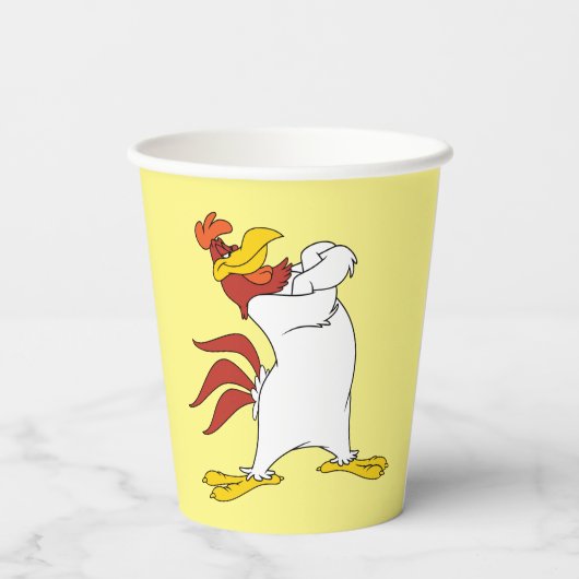 Foghorn Leghorn Arms gekruist Papieren Bekers (Achterkant)
