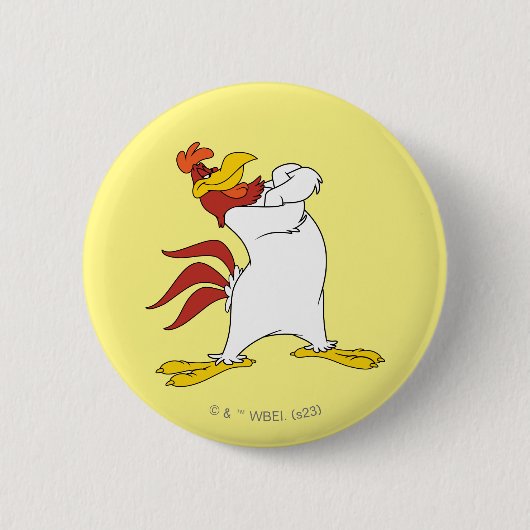 Foghorn Leghorn Arms gekruist Ronde Button 5,7 Cm (Voorkant)