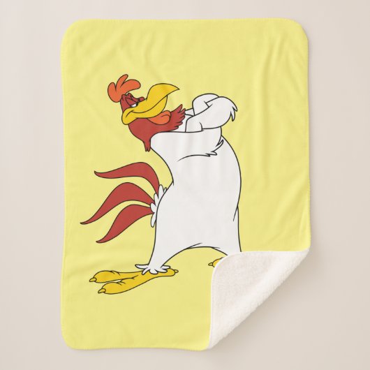 Foghorn Leghorn Arms gekruist Sherpa Deken (Voorkant)