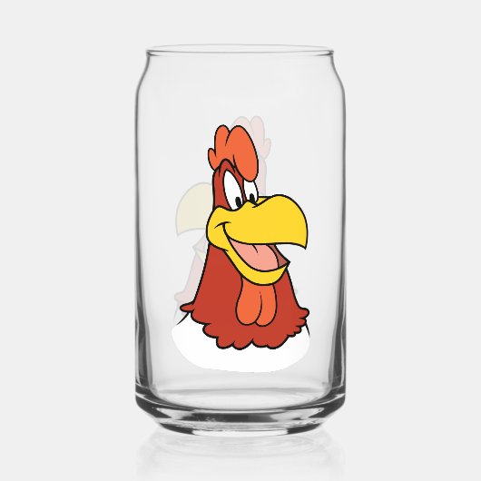 Foghorn Leghorn Closeup Blikvorm Glas (Voorkant)