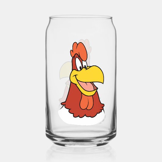 Foghorn Leghorn Closeup Blikvorm Glas (Achterkant)