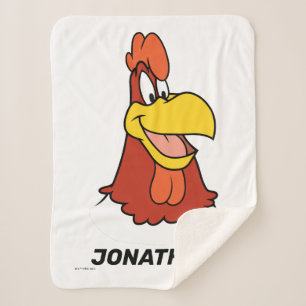 Foghorn Leghorn Closeup Sherpa Deken