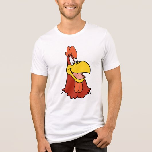 Foghorn Leghorn Closeup Tri-Blend Shirt (Voorkant)