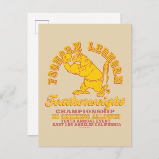 Foghorn Leghorn Featherweight Championship Briefkaart (Voorkant / Achterkant)