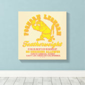 Foghorn Leghorn Featherweight Championship Canvas Afdruk (Insitu (Houten vloer))