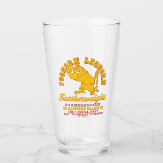 Foghorn Leghorn Featherweight Championship Glas (Voorkant)