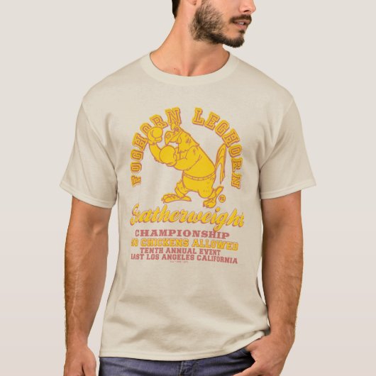 Foghorn Leghorn Featherweight Championship T-shirt (Voorkant)