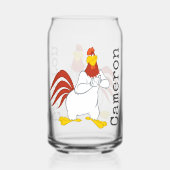 Foghorn Leghorn | Kieuwstallen Blikvorm Glas (Voorkant)