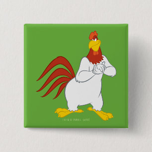 Foghorn Leghorn   Kieuwstallen Vierkante Button 5,1 Cm