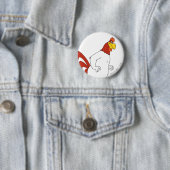Foghorn Leghorn Ronde Button 5,7 Cm (In situ)