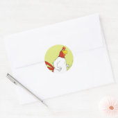 Foghorn Leghorn Ronde Sticker (Envelop)