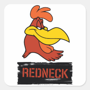 Foghorn Redneck Vierkante Sticker