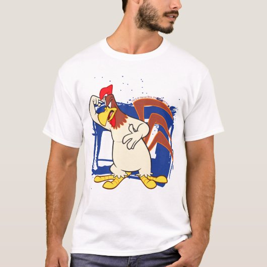 Foghorn richt op hoofd t-shirt (Voorkant)