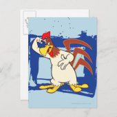 Foghorn wijst naar hoofd briefkaart (Voorkant / Achterkant)