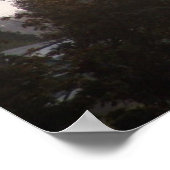 fogische zonsopgang over de Columbia River 4 Poster (Hoek)