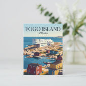 Fogo-eiland Canada Briefkaart (Staand voorkant)