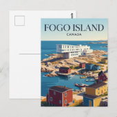 Fogo-eiland Canada Briefkaart (Voorkant / Achterkant)